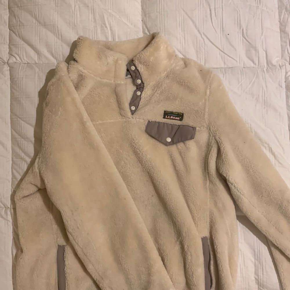 L.L Bean hi-pile fleece pullover